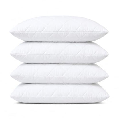 Queen Size Waterproof Microfiber Pillow Protectors Set - 2 Pack