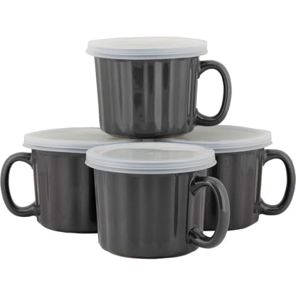 16oz Soup Mug Set with Lid - Turquoise, Microwave & Dishwasher Safe