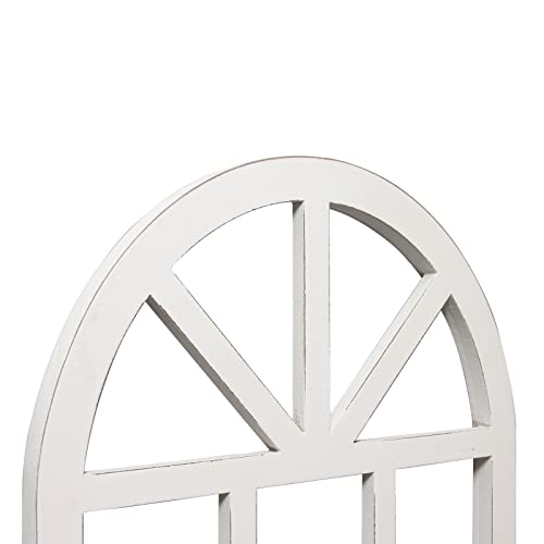 Farmhouse Window Frame Wall Decor, Distressed Wood Arch Panels 36 x 20