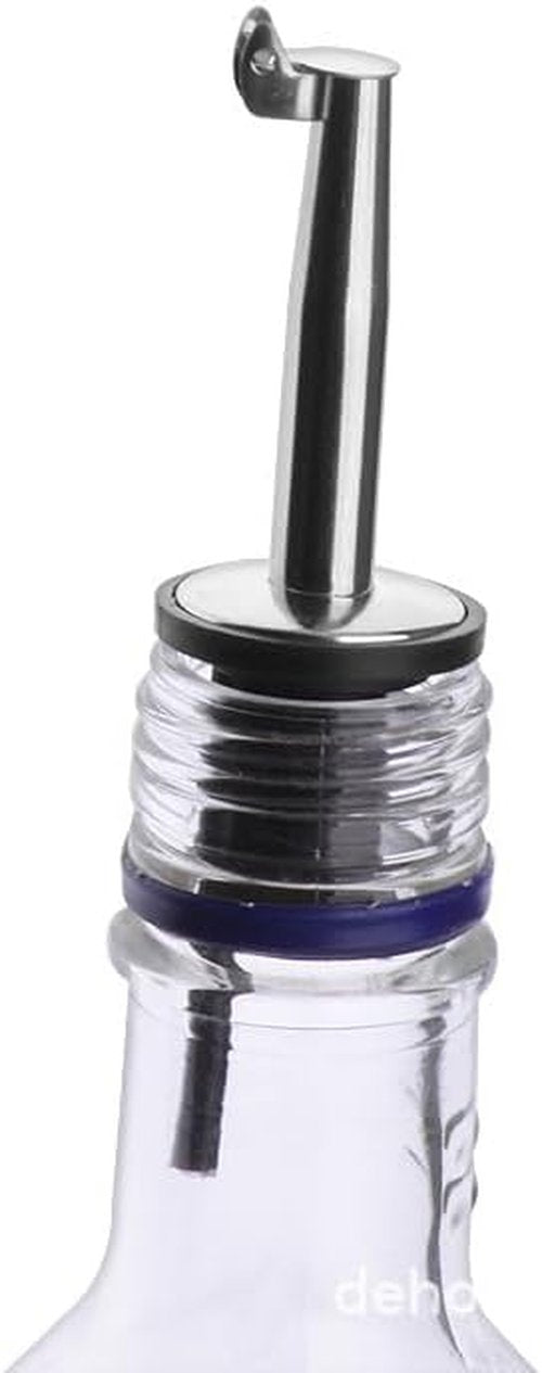 4 Pack Oil Pourerswith Flip Top, Olive Oil Dispenser Spout, Oil Spout Liquor Bottle Pourer Spouts, Speed Pour Spouts for 3/4" Bottle Mouth