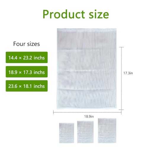 Heavy Duty Nylon Mesh Fruit Wine Press Filter Bags 18.9 x 17.3 Inch - 2 Pack