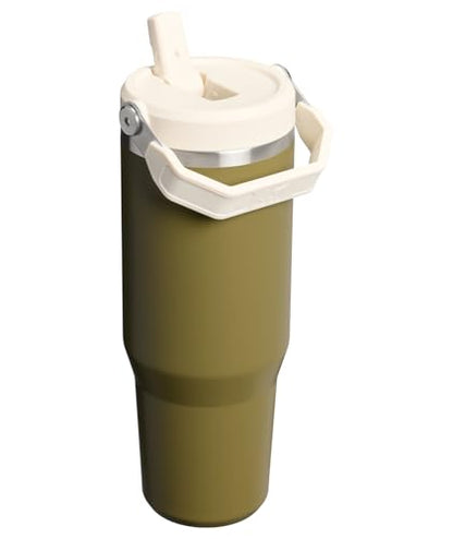 STANLEY IceFlow 2.0 Flip Straw Tumbler with Handle 30 oz | Twist On Lid and Flip Up Straw | Leak Resistant Water Bottle | Insulated Stainless Steel | BPA-Free | Exclusive Thyme