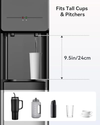 Top Loading Water Cooler Dispenser Hot & Cold for 3-5 Gallon Bottles