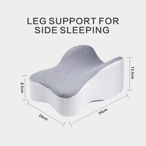 Knee Pillow for Side Sleepers Memory Foam Sciatica Back Pain Relief Leg Support