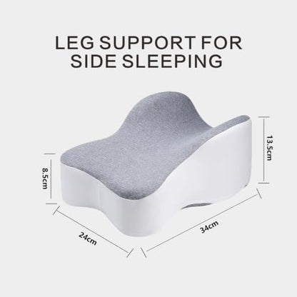 Knee Pillow for Side Sleepers Memory Foam Sciatica Back Pain Relief Leg Support