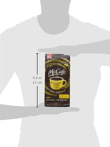 McDonalds McCafe Premium Roast Ground Coffee Bag 12.oz (Pack of 2) (Breakfast Blend - Light)