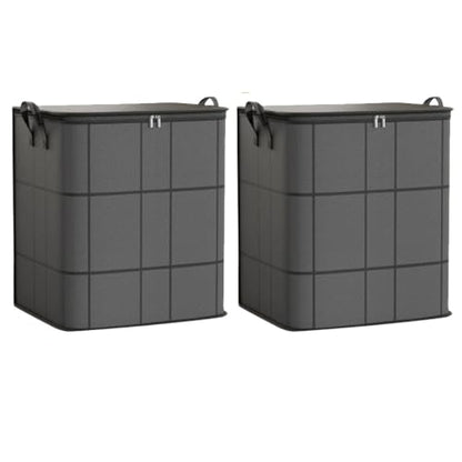 2PCS XXL (210L) Large Capacity Moving Storage Bags - Foldable Fabric Organizer for Bedding & Clothes