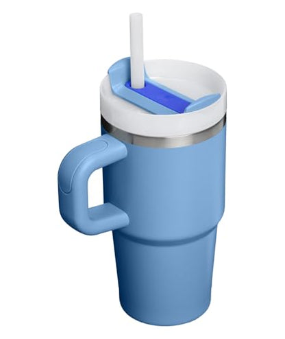 STANLEY Quencher H2.0 Tumbler with Handle and Straw 20 oz | Flowstate 3-Position Lid | Cup Holder Compatible for Travel | Insulated Stainless Steel Cup | BPA-Free | Blue Sky