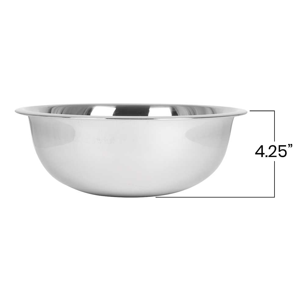 Lindy's Extra Heavy Stainless Steel Mixing Bowl, Mixing ingredients, Serving Salads, or Storing Leftovers, Multipurpose Bowl (5-Quart)