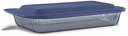 Pyrex Colors Tinted Glass Baking Dish - 9x13 Oblong Bakeware with BPA-Free Lid | Dishwasher & Microwave Safe