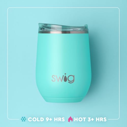 Christmas Bows Swig Life 12oz Insulated Wine Tumbler with Lid - Stainless Steel