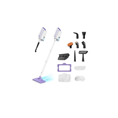Lilac All-in-One Steam Mop for Floor & Surface Cleaning with Detachable Handheld