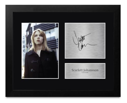US Letter Framed Signed Scarlett Johansson Autograph Photo - Lost in Translation Fan Memorabilia
