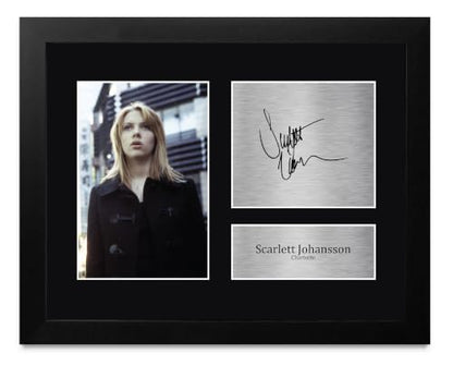 US Letter Framed Signed Scarlett Johansson Autograph Photo - Lost in Translation Fan Memorabilia