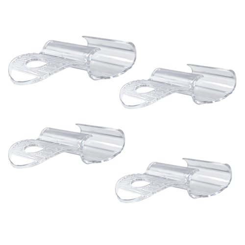 Clear No Drill Cellular Shade Handles Pack of 4 - Replacement Clip-On Blinds Accessories