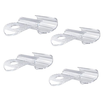 Clear No Drill Cellular Shade Handles Pack of 4 - Replacement Clip-On Blinds Accessories