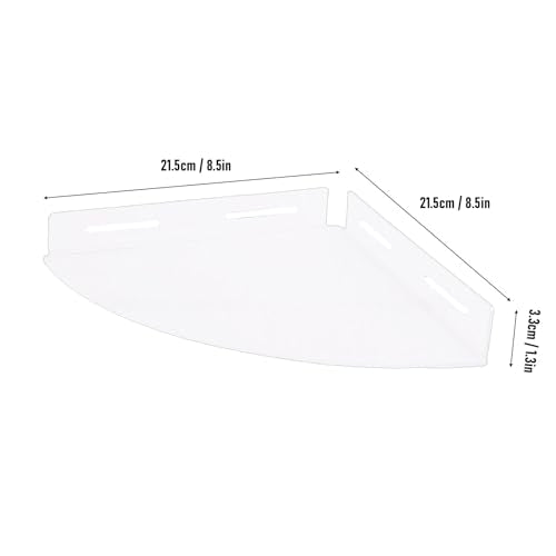 Corner Floating Shelves Set - Clear Acrylic Wall Storage Organizer