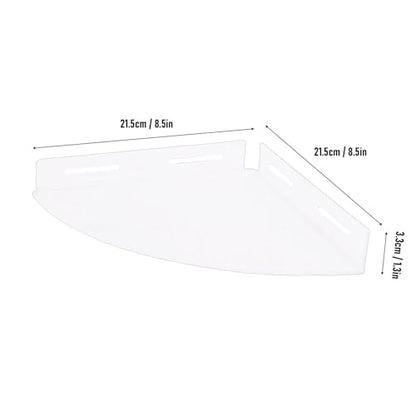 Corner Floating Shelves Set - Clear Acrylic Wall Storage Organizer