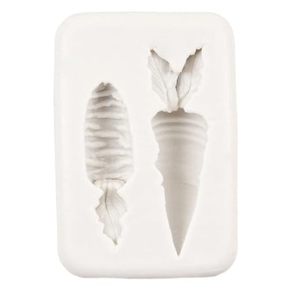 Carrot Easter Silicone Mold - Vegetable Fondant Cake Decorating Tool - Style B