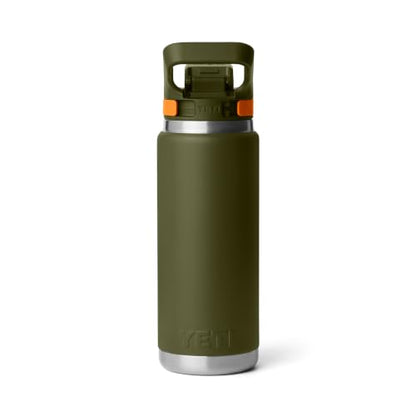 YETI Rambler 26 oz Leakproof Bottle with Flip Chug Cap - Olive & King Crab Orange