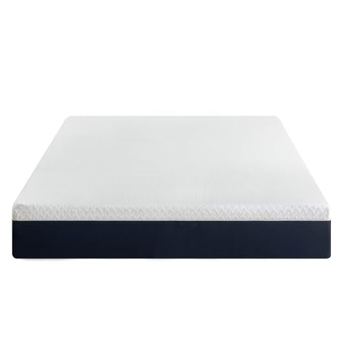 ZINUS 10 Inch Queen Cooling Comfort Hybrid Mattress [New Version], Fiberglass Free, Medium Firm Feel, Motion Isolation, Certified Safe Foams & Fabric