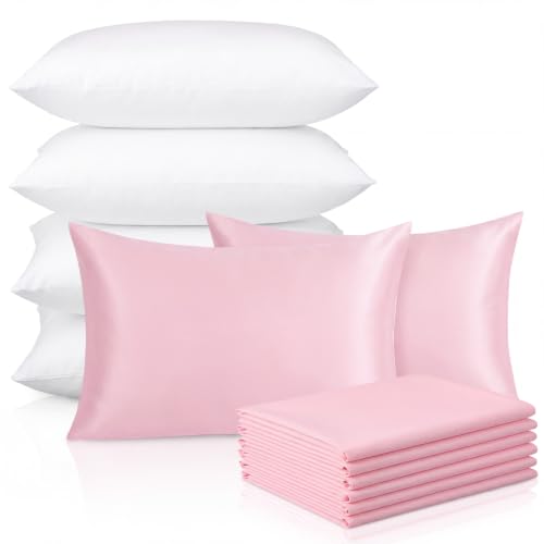 6pcs Pink Indoor/Outdoor Throw Pillows with Covers - Standard