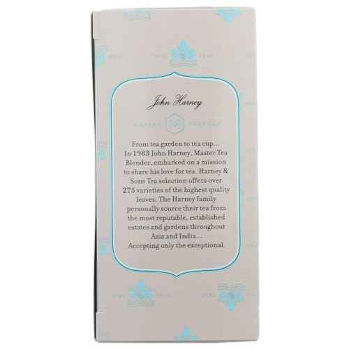 Harney & Sons Premium Tea, Organic Earl Grey Supreme Black Tea, Individually Wrapped Tea Bags, 20/box