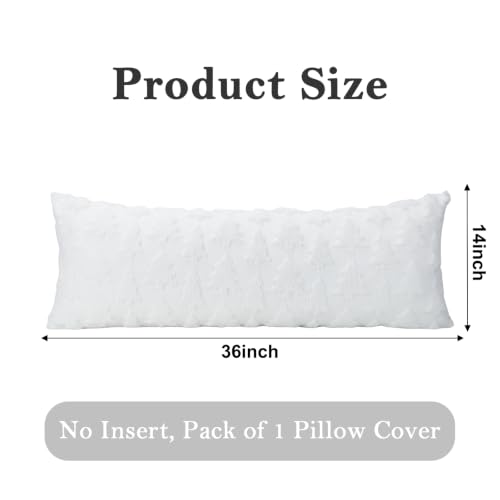 Christmas Tree Lumbar Pillow Cover 14x36 White Decorative Throw Pillow
