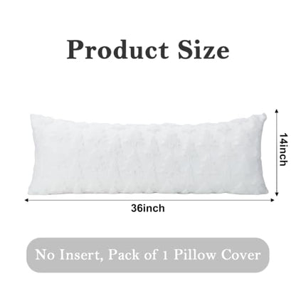 Christmas Tree Lumbar Pillow Cover 14x36 White Decorative Throw Pillow