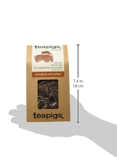 teapigs Red bush Honeybush & Rooibos Loose Tea Bags, 50 Count, Whole Tea Leaves, Caffeine Free