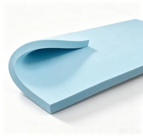 Gel Memory Foam Mattress Cover for Beds, Sofas, RVs - Blue, Full Size
