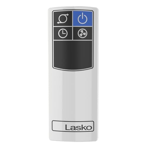 Lasko Oscillating Tower Fan with Remote Control - Tower Fan for Bedroom & Office, 4 Quiet Speeds, 38" White, T38400