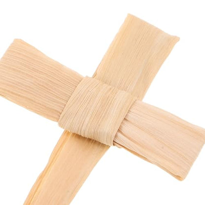 Rustic Woven Straw Cross Wall Decor - Handmade Christian Church Ornament