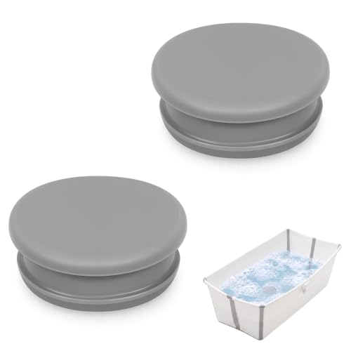 Gray Replacement Stopper Plug for Stokke Flexi Bathtub - Leak-Proof Silicone Seal