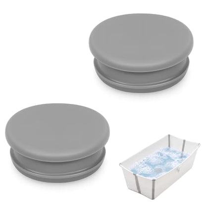 Gray Replacement Stopper Plug for Stokke Flexi Bathtub - Leak-Proof Silicone Seal