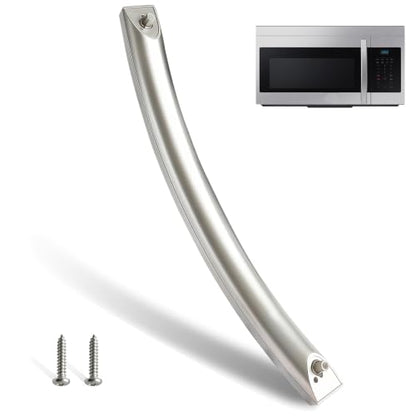 Microwave Door Handle Replacement for Samsung ME16A4021AS/AA - Model DE94-04313F - Silver, Upgraded ABS Material
