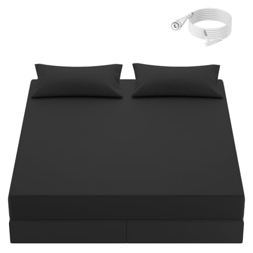 Grounding Sheets Queen Size with Silver Fiber & Organic Cotton - Black