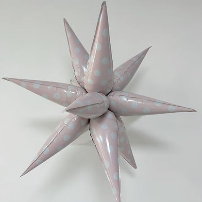 Pink Macaron Polka Dot Foil Balloons Set for Easter & Party Decor - Pink Variation