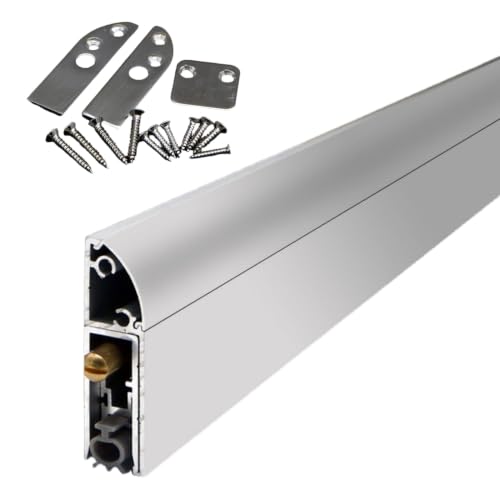 Automatic Door Bottom Seal 28 Inch with Hardware & Silicone for Exterior & Interior Doors - Variation of THIS listing