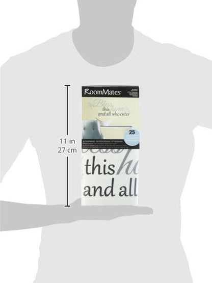 RoomMates RMK2179SCS Bless This Home Quote Peel and Stick Wall Decals