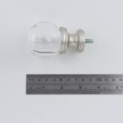 Curtain Rod Finials 5/8 and 3/4 Inch Diameter 2 Pack - Plastic End Caps