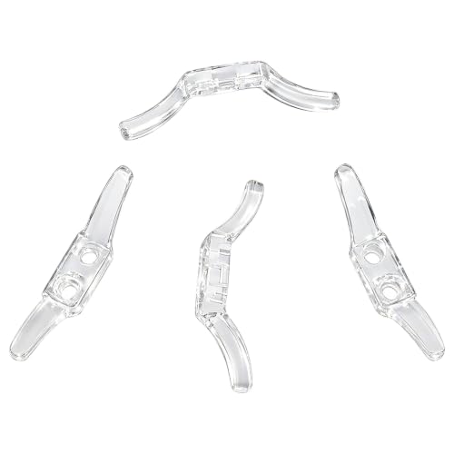 24 Pack Clear Cord Cleats - Transparent Plastic Rope Winder for Window Safety