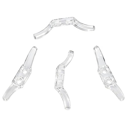 24 Pack Clear Cord Cleats - Transparent Plastic Rope Winder for Window Safety