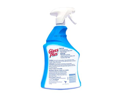 Glass Plus Glass Cleaner, 32 Fl Oz Bottle, Multi-Surface Glass Cleaner