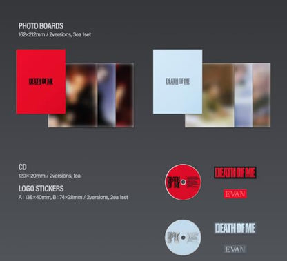 EVAN Death of Me Photobook Ver. Natural Edition 1st Mini Album HEESEUNG
