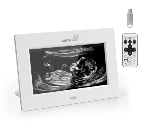 7-Inch Digital Photo Frame for Ultrasound Sonogram Keepsake Gift