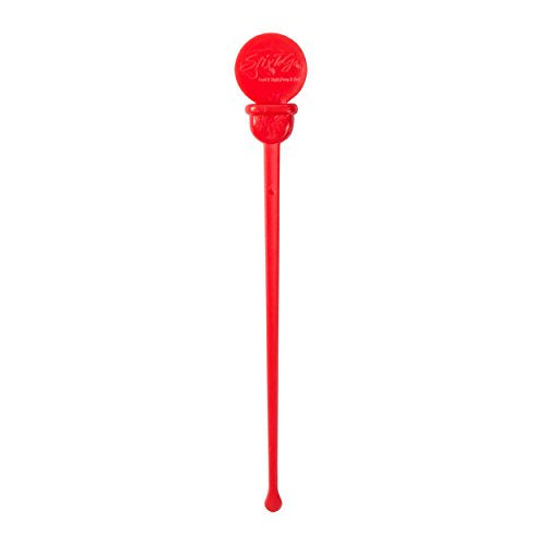 StixToGo Beverage Plugs - Leak Prevention Coffee Accessory for Hot Drinks, Disposable Coffee Stoppers, Fits Standard Lids - Red, 4.75", Pack of 200