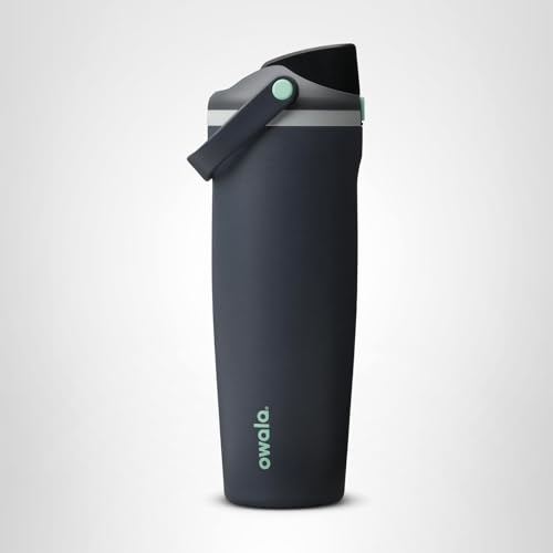 Owala FreeSip Sway Insulated Stainless Steel Water Bottle with Two-Way Spout, Built-In Straw and Bucket Handle, Made for Travel, School, and Sports, 40oz, BPA Free, Leak Proof, Foggy Tide