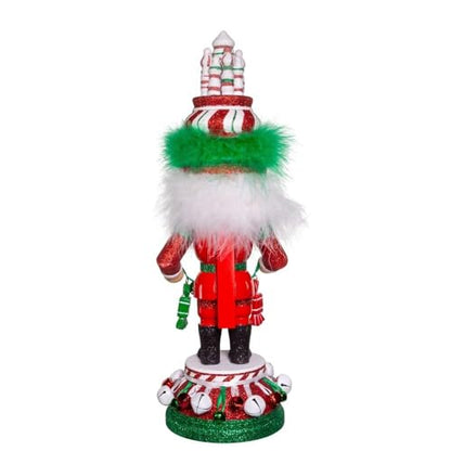 15-Inch Hollywood Nutcracker with Candy Tower Hat - Festive Holiday Decor