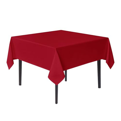 Christmas Red Square Tablecloth 85x85 Inch Fabric - Sancua